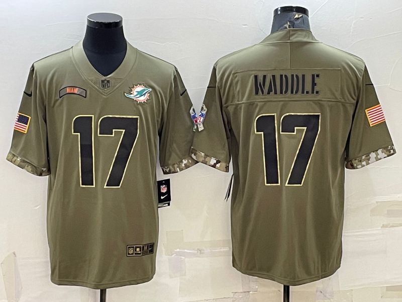 Men Miami Dolphins #17 Waddle Green 2022 Vapor Untouchable Limited Nike NFL Jersey->miami dolphins->NFL Jersey
